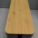 ZhiYo Bamboo Lid Cord Organizer Box, Safe ABS Cable Management Box for TV and Computer, Wood Cover Cord Hider to Hide Wires, Router, USB Hub & Under Desk Power Strip, 1 Pack L13.1 xW5.6 xH5.6 Black