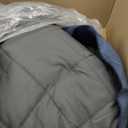 HomeSmart Weighted Comforter Queen - More Fluffy Fill Than Regular Queen Size Weighted Blankets, (20lbs 88x92 Grey)