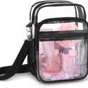 Blvornl Clear Crossbody Bag with Adjustable Shoulder Strap, Clear-X large
