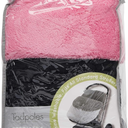 Tadpoles Quilted Stroller & Car Seat Cover - Black & Pink | 27" x 20" x 2" | Made of 100% Super Soft Microfiber Polyester | Warm, Gentle & Durable | Ideal for Use as a Stroller Cover & Car Seat Cover