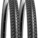 YUNSCM 2-PCS 22" Bike Tires 22x1 3/8 (37-501) Compatible with 22x1 3/8 22x1 3-8 Bike Bicycle Tires (Y-1402)