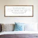 ZZJJHYWGQ Romantic Quote Wall Art So Cover Me Up Sign 32"×12" Inspirational Home Was A Dream Decor Rustic Large Wood Framed Print for Bedroom Living Room Couples Motivational Wall Hanging (Wood)