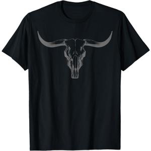 Western Boho Cow Skull Cowgirl Cowboy Bull Skull Vintage T-Shirt 3XL