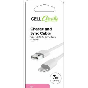 CELL Candy Fast Charge and Sync Cable USB C to USB C Ports,  CELLCandy USB-C Silicone Charge & Sync Cable, 2 Pack