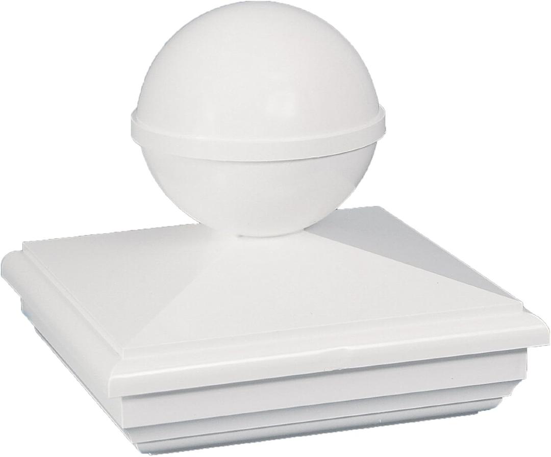 Classy Caps BN244 New England Ball PVC Post Cap, 4" x 4"