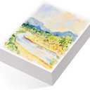 80 Sheets Watercolor Paper Bulk, 110 lb/230 GSM Cold Press Paper White Water Color Paper for Kids Child Students Adults Artists Drawing Wedding Gift Cards(8.5x11 Inch)
