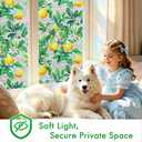 SOMWISE Rainbow Stained Glass Window Privacy Film,Heat Blocking Save Energy | Static Cling & Removable, UV & Sun Blocking Anti-Glare, Renter Friendly for Front Door & Bathroom, Easy to install,45x157