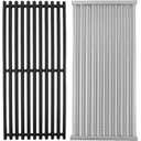 BQMAX 18 7/16" Grill Parts for Charbroil Tru-Infrared 466242014 463273614 463241014 463246909 463241013 463243911 Stamped Stainless Steel Emitter and Cooking Grid