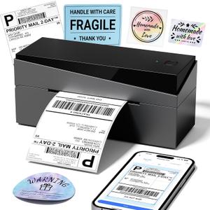 Bluetooth Shipping Label Printer 4x6, 249BT Thermal Label Printer 4x6 for Small Business, Shipping Packages, Office, Home, Compatible with Android iPhone iPad Windows macOS Tiktok USPS Etsy