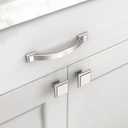 Asidrama 10 Pack 3.75 Inch(96mm) Brushed Satin Nickel Kitchen Cabinet Handles, Cabinet Pulls Kitchen Cabinet Hardware for Cupboard Drawer Pulls 3150