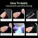 2 x 320Pcs Almond Soft Gel Nail Tips, Natural Almond Short Nails, 16 Sizes Full Cover Acrylic Fake Nails Clear False Nail Extension for Beginner and Professional Home Salon DIY