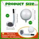 16 Pcs Golf Balloons Set 18'' Ball and 30 Club Shaped Foil Balloons for Birthday Party Decorations Golf Themed Events Sports Party Favors
