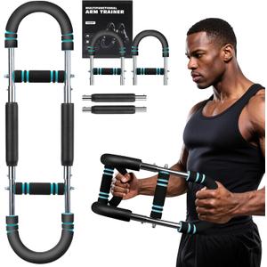 Twister Arm Trainer,Adjustable Chest Workout Equipment,60-110lb Chest Trainer for Men,Portable Power Twister Bar for Chest Clip Muscle & Arm Strength