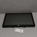 Weather Clock with Atomic Clock Indoor Outdoor Thermometer, 14.6" Large Atomic Wall Clock Battery Operated, Never Needs Setting! Wireless Outdoor Sensor, Auto DST, Wall Clock for Office/Home/School (Balck)