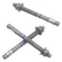 3/4" x 10" Concrete Anchors (10 Pack) Wedge Anchors Bolts, Hot Dip Galvanized