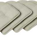Non-Slip Chair Cushions, Assembled in USA, U-Shaped Skid-Proof Seat Pads for Dining Room, Kitchen, Office, 15"x16", 4 Pack