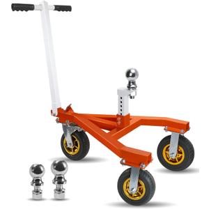 Trailer Dolly, 3500 lb Tongue Weight Trailer Mover with 2'' & 2-5/16'' Receiving Tongues, Angle Adjustable, Suitable for RV Boat Motorcycle Jet Ski