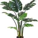 FOPAMTRI Artificial Monstera Deliciosa Plant 43" Fake Tropical Palm Tree, Perfect Faux Swiss Cheese Plant for Home Garden Office Store Decoration, 11 Leaves (3ft 2in)
