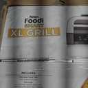 Ninja DG551 Foodi Smart XL 6-in-1 Indoor Grill with Air Fry, Roast, Bake, Broil, & Dehydrate, Foodi Smart Thermometer, 2nd Generation, Black/Silver