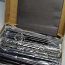 Shoe Rack 4 Tier Long Storage Organizer Wide Metal Shoe Shelf for Closet Entryway Brown