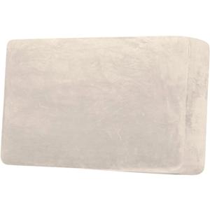 H.VERSAILTEX Velvet Stretch Individual Couch Cushion Cover Plush Slipcover for Loveseat Sofa Furniture Protector Seat Cover (1 Piece Loveseat Cushion Cover, Ivory)