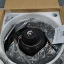 48 Inch Fandelier Ceiling Fan with Light, Retractable Ceiling Fan with Lights for Bedroom Living Room Dinning Room, Chandelier with Fan 6 Speed, 3 Color Temperature-Black