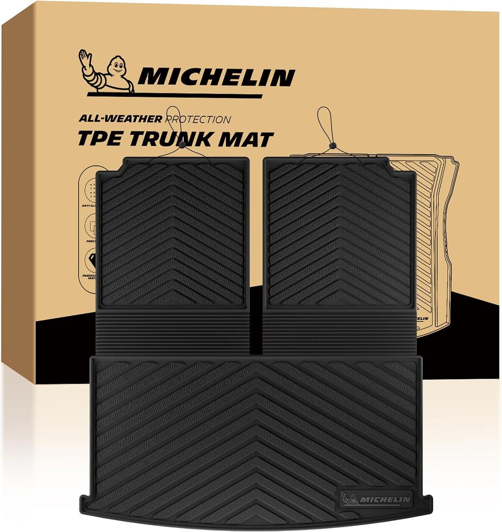 Michelin Vehicle Mats for 2018-2026 Volkswagen VW Atlas, Trunk/Backrest Mat