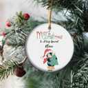 Ceramic Christmas Tree Decoration for a Niece - Holiday Ornament - Gift from Uncle/Auntie