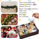 Soulchen 10pcs Clear Plastic Fillable Ornaments Ball for Crafts 3.15inch Acrylic Christmas Hanging Ornaments Balls DIY Decorations Indoor Home Decor Supplies