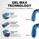 Shock Doctor Mouth Guard Sports, Hockey, Lacrosse, Baseball, Wrestling Moutguard, Gel Max Heavy Duty Protection & Custom Fit, Football Mouth Guard with Strap