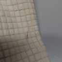 SUBRTEX Stretch Couch Arm Covers Set of 2, Checkered Sofa Arm Slipcovers, Anti-Slip Armrest Covers for Recliner and Armchairs, Pet Proof, High Stretchy, Hook & Loop Tape, Ivory