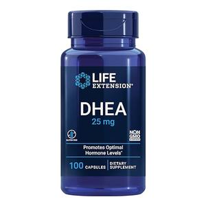 Life Extension DHEA 25 mg – Supplement for Hormone Balance, Immune Support, Sexual Health, Bone & Cardiovascular Health and Anti-Aging and Mood Support – Gluten-Free, Non-GMO – 100 Capsules 07/2026