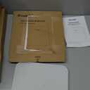 Ovutek Bathroom Scale for Body Weight, Highly Accurate Digital Weighing Machine for People, Upgraded Batteries Included, Compact Size, LED Display, Physician Scale with Sturdy Tempered Glass, 400lb (White)