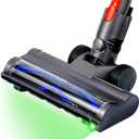 Brush Head Motorhead Attachments for Dyson V7 V8 V10 V11 V15 Cordless Vacuum Cleaners, Hardwood Floor Roller Replacement Accessories Parts with Dust Detect Green Light