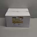 24 Pack Plastic Ribbed Wine Glasses with Gold Rim, 14oz Stemless Disposable Wine Cups, Clear Unbreakable Outdoor Cocktail Glasses, Heavy Duty Reusable Plastic Drinking Cup for Party Wedding Mimosa Bar