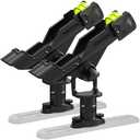 Kayak Fishing Rod Holder, Fishing Boat Rod Holder for Track Mount / Deck Mount, Fishing Rod Holders for Boat, 360 Degree Adjustable Fishing Pole Holders