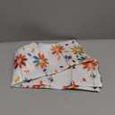 VERTKREA's Orange Floral Kitchen Window Curtains, Rod Pocket Curtains Tiers for Bathroom, Laundry Room, RV - 2 Panels, 2636 Inches