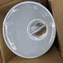 6pcs Clip Natural Linen Lamp Shades White Decorative Shades for Chandeliers and Sconces Easy Assembly Lamp for Home Restaurant and Hotel Use