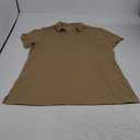 SANTINY Women's Golf Shirt Collared V-Neck Casual Work Tennis Tops UPF50+ Collared Polo Shirts for Women, L, Khaki