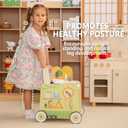 7-in-1 Wooden Baby Push Walker, Montessori Activity Center for Toddlers 1-3, Set 01