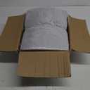 Kids Sofa Bed with Removable Washable Cover & Magic-Tape Backrest  Foldable Toddler Chair, Cozy Crystal Velvet Furniture for Playtime, Naps & Travel (Soft Grey, Bear Design)