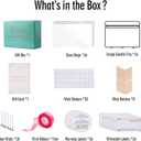 MeiGlow Empty Candle Tins for Making Candles, 24 Pack(12 Colors) 8 oz with Lids, Cotton Wicks, Wick Stickers, Holders, Labels, Pink Ribbon and Transparent Bags (8 oz)