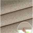 LazBlinds No Drill Cordless Roman Shades, 28" W × 48" H, Beige