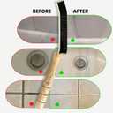 2 x Crevice Cleaning Brush - Grout Scrub Brush, House Cleaning Supplies, Gap Cleaning Tools, Home Essentials, Gifts for Women Men, Hard Bristle Crevice Cleaner Brush for Household Use, Bathroom (3PCS)