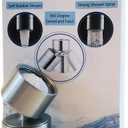 TOTOMO Kitchen Sink Faucet Aerator (Solid Brass) 2 Spray-mode (Shower&Bubble Stream) 360 Swivel Booster Sprayer adapter Water Saving Head attachment replacement - Brushed Nickel