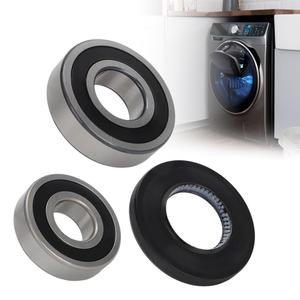 Upgraded Washer Tub Bearings and Seal Kit Replacement Parts for DC62-00156A 6601-002632 6601-002516, Compatible with Samsung WF431ABP WF45R6100AW WF45R6100 & More - for Quieter Performance (Black)