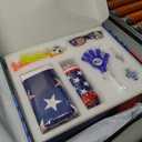 Soccer Fan Gear Set for 2026 World Tournament, Soccer Party Favors Kit with Flag,Scarf, Face Paint, Clapper, Horn&Glasses,Supporter Accessories for Game Day, Sports Event, Gift