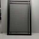Fireplace Screen Craftsman Design 38 X 26 Textured Black