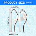 Stainless Steel Pool Handrail - 304 Stainless Steel Pool Rail | Expansion Screws Included | 330lbs Load Capacity | 31.5x18.5inch | 800x470MM | for In-ground Pools | No pre embedding Required
