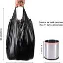 Small Trash Bags, Strong Black Garbage Bags, Unscented Thicken Bin Liner Suitable for Bedroom Home Kitchen 6 Gallon 120 Count